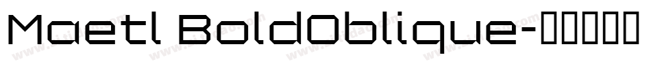 Maetl BoldOblique字体转换